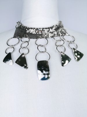 Necklace made of Metallic Fabric