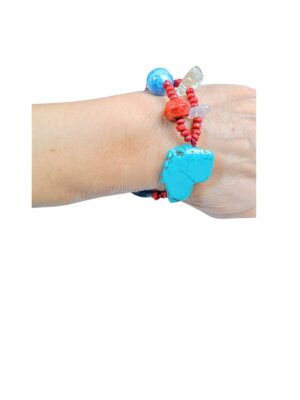 Gemstone and Woods Handmade Bracelet