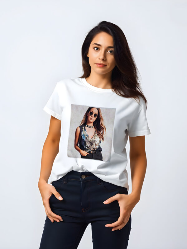Jeweled T-Shirt with Rhinestones and Pearls