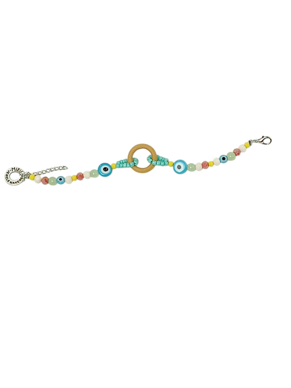 Multi Color Bracelet with eyes - Image 3