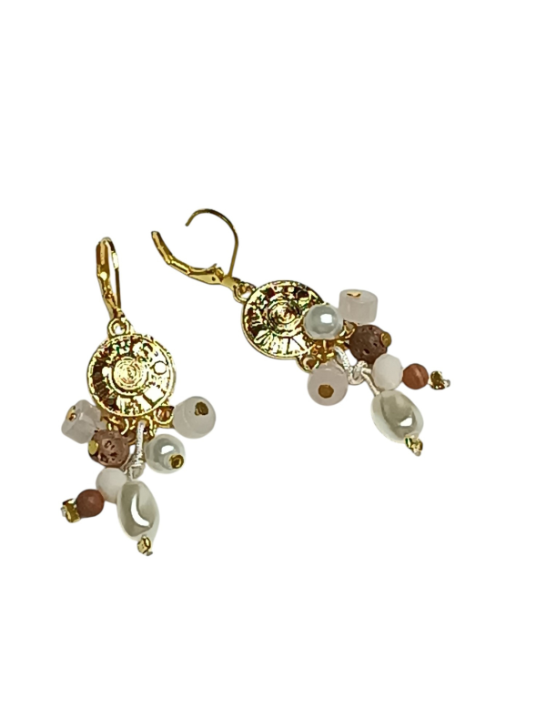 Earrings with Glass beads and Gemstones-Only 1 Only 4 You