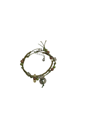 Pack of Two Bracelets with Glass beads and Gemstones-Only 1 Only 4 You