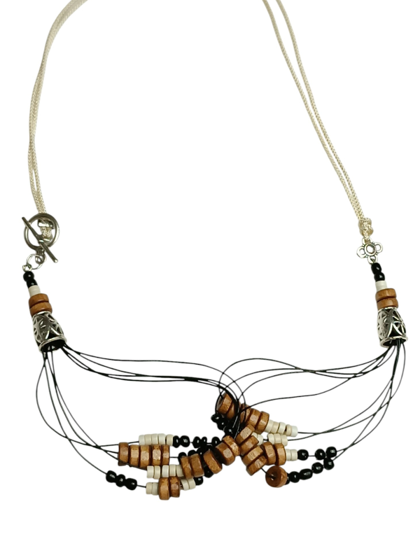 Necklace with Multiple Strands of Cords - Image 3
