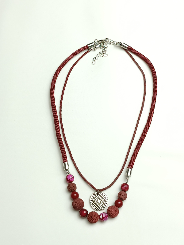 Pack of Two Necklaces with Glass beads and Gemstones-Only 1 Only 4 You
