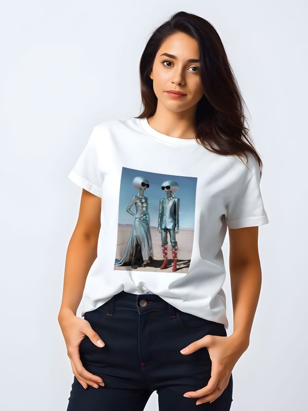 Jeweled T-Shirt with a New Fashion Trend in Print