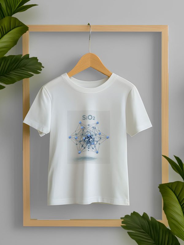 Jeweled T-Shirt with Quartz Compound Print and Rhinestones - Image 3