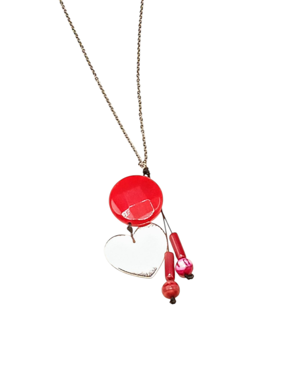 Steel and Gems Necklace. - Image 2
