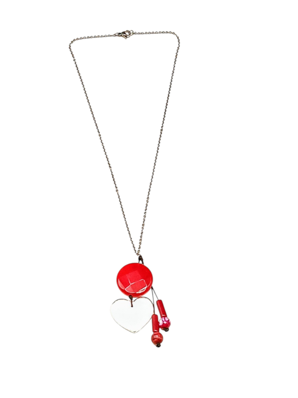Steel and Gems Necklace.