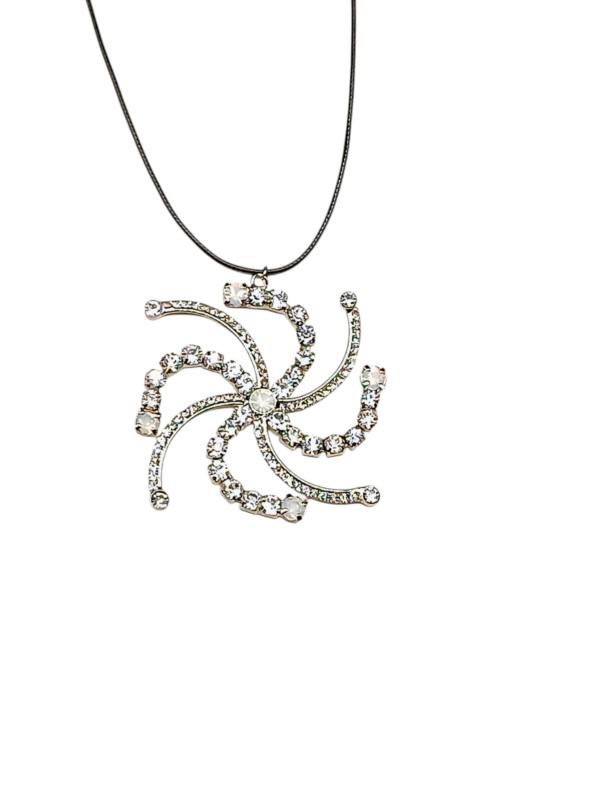 Rhinestone Necklace in Shape - Image 2