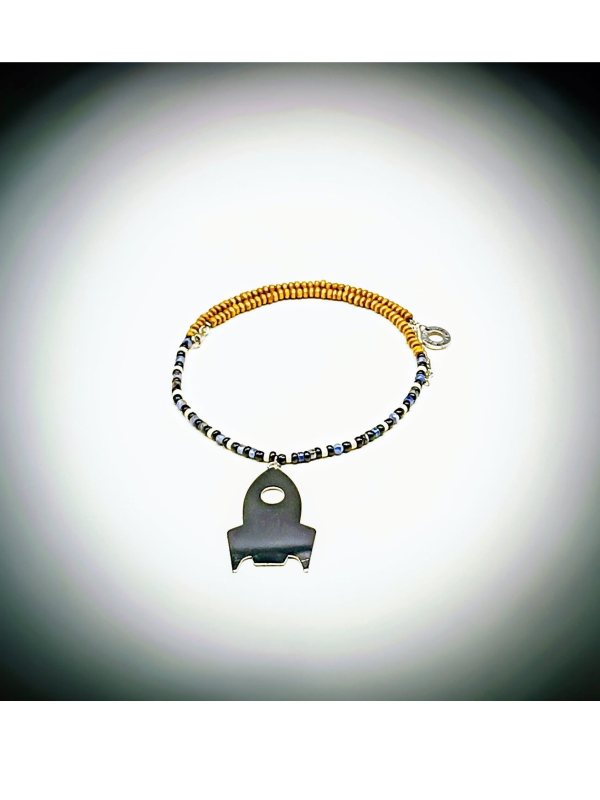 Men's Necklace with Rocket Element - Image 2